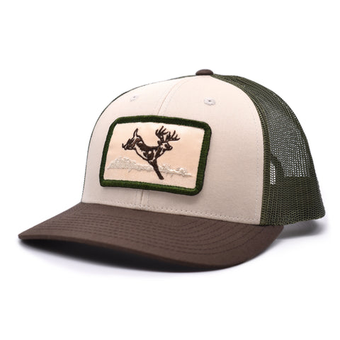 Image of Deer Hunt Patch Tan / Loden / Brown Hat - Bucks of America
