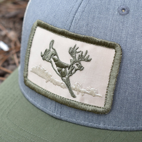 Image of Deer Hunt Patch Heather Grey / Birch / Army Hat - Bucks of America