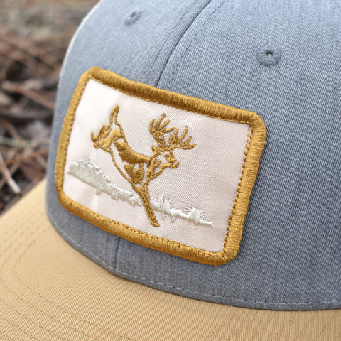 Image of Deer Hunt Patch Heather Grey / Birch / Gold Hat - Bucks of America