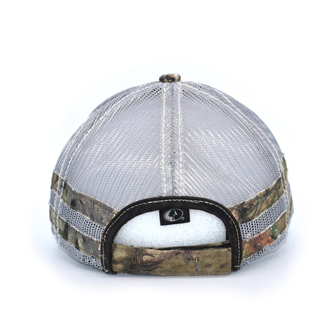 Image of Brown Camo Claw Scratch Sport Frayed Hat - Bucks of America