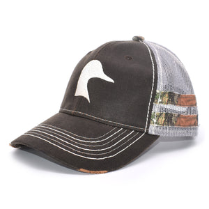 Brown Camo Sport Frayed Hat - Bucks of America