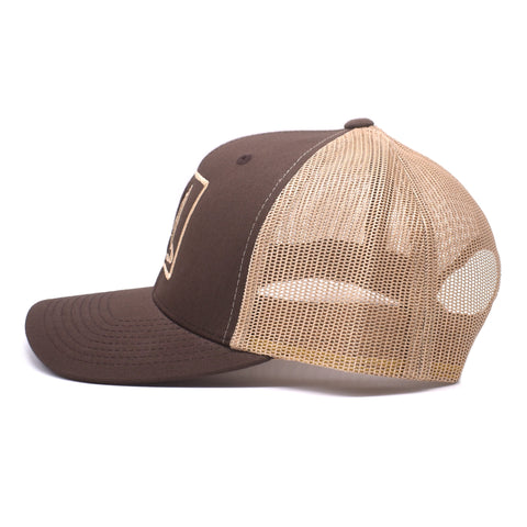 Image of Duck Embroidered Brown & Khaki Hat - Bucks of America
