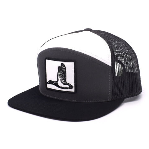 Image of Duck Patch Charcoal, Black & White  Hat - Bucks of America