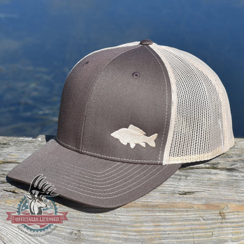 Image of Carp Fishing Brown Retro Trucker Hat - Bucks of America