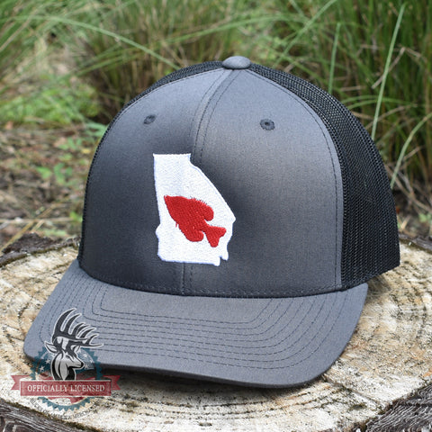 Image of Georgia Crappie Fishing Hat - Charcoal / Black - Bucks of America
