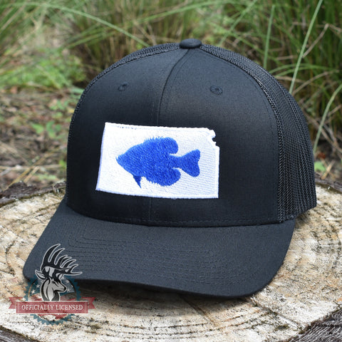 Image of Kansas Crappie Hat- Blue/Black - Bucks of America