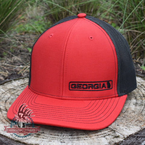 Image of Georgia State Hat - Red / Black - Bucks of America