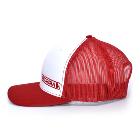 Image of Georgia State Hat - White / Red - Bucks of America