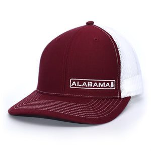 Alabama State Hat - Crimson / White - Bucks of America