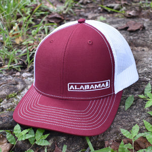 Alabama State Hat - Crimson / White