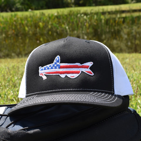Image of American Flag Catfish Hat - Bucks of America