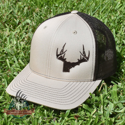 Image of Idaho Antler Logo Hat - Khaki / Black - Bucks of America