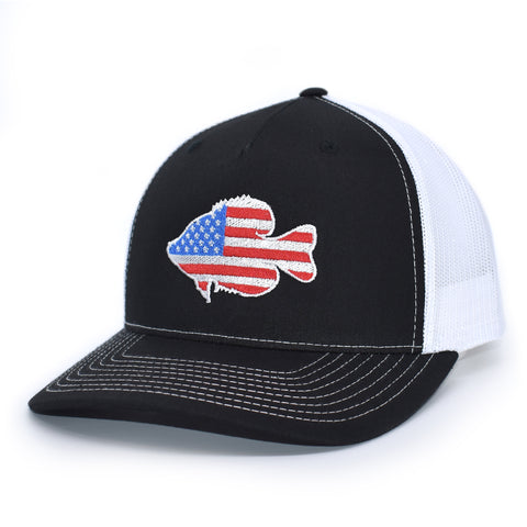 Image of American Flag Crappie Hat - Bucks of America