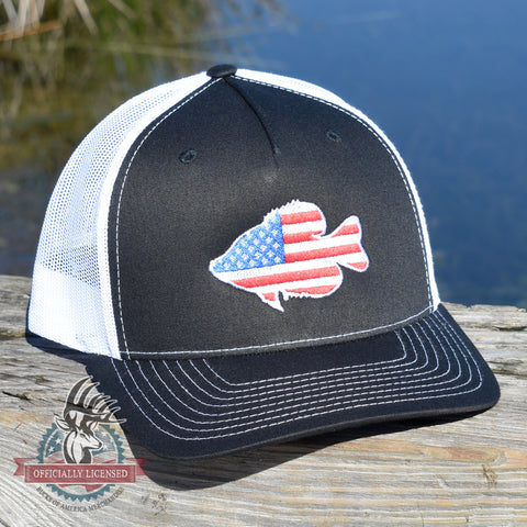 Image of American Flag Crappie Hat - Bucks of America