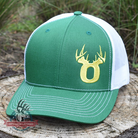 Image of Bucks of Oregon Antler Yellow Logo Hat - Kelly Green / White - Bucks of America