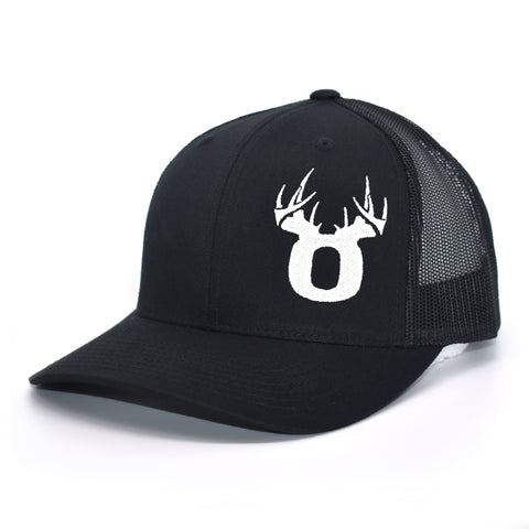 Image of Bucks of Oregon Antler Logo Hat - Black - Bucks of America