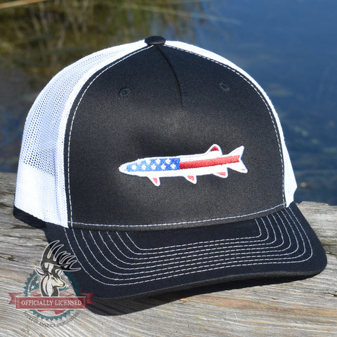 Image of American Flag Muskie Hat - Bucks of America