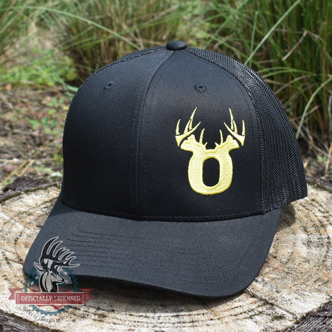 Image of Bucks of Oregon Antler Yellow Logo Hat - Black - Bucks of America