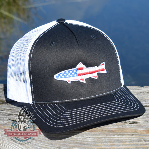 Image of American Flag Trout Hat - Bucks of America