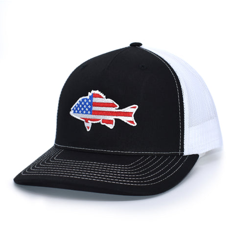 Image of American Flag Snapper Hat - Bucks of America
