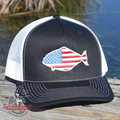 Image of American Flag Halibut Hat - Bucks of America