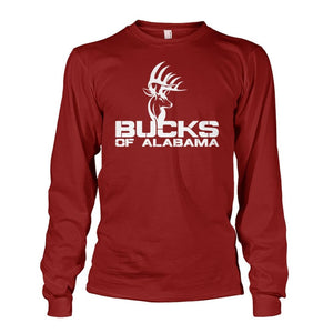 Bucks Of Alabama Logo Unisex Long Sleeve - Bucks of America