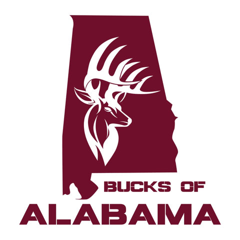 Image of Bucks of Alabama State Decal - Bucks of America